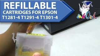 InkOwl Spongeless Refill Cartridges for EPSON T12814 T12914 T13014 [upl. by Vevine]