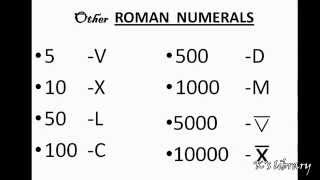 All Roman Numbers [upl. by Anialram960]