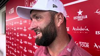 Estrella Damm NA Andalucía Masters 2024  Declaraciones de Jon Rahm 6º clasificado 4ª Ronda [upl. by Nol]