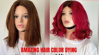 AMAZING HAIR COLOR TRANSFORMATION  RED HAIR COLOR  HAIR DYING  TOP BEST HAIR COLOR [upl. by Nnylirak]