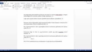 MWord Otomatik Kaynakça oluşturma Detaylı AnlatımTez [upl. by Aihsema]