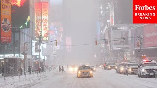 Here Comes The Storm That Could Finally End New Yorks Record Snow Drought [upl. by Nipha]