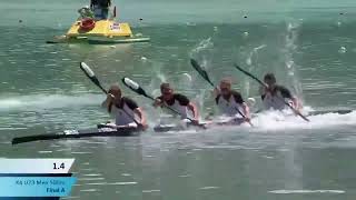 K4 U23 Mens 500M Final  2023 ICF CanoeKayak Sprint Junior amp U23 World Championships Auronzo Italy [upl. by Ardyce]