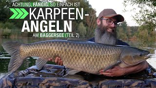 Achtung FÄNGIG Karpfenangeln am Baggersee Teil 2 [upl. by Imailiv]