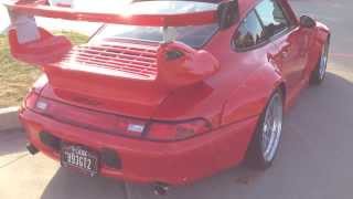 Widebody Porsche 993 GT2 Start Up amp Take off [upl. by Krissie]