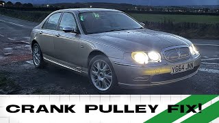 BACK FROM THE DEAD  Rover 75 Diesel Crank Pulley Replacement DIY [upl. by Manville426]