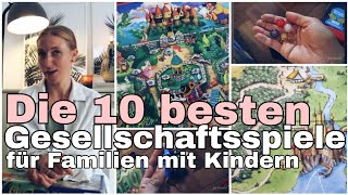 Die 10 BESTEN Gesellschaftsspiele für Familien mit Kindern l Top 10 Spiele [upl. by Ahsiek]