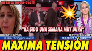 TREMENDO CHOQUE entre SUSANA DÍAZ y PALOMA CERVILLA por MANUEL CHAVES Y PEPE GRIÑAN EN DIRECTO [upl. by Dilan36]