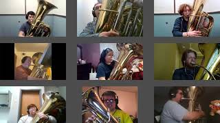 Arkansas Tech BassTech TubaEuphonium Ensemble Performs Canzona per Sonare No 2 [upl. by Ralyt]