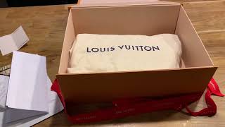 Unboxing authentic Louis Vuitton Oxford Black Bag in calf skin [upl. by Nada]