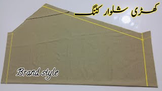 Pakistani Khari shalwar cutting and stitching by nisa libas maker [upl. by Etty]