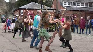 Gidderskins dance quotMormon Weddingquot  30th September 2023  Morris dancers in Ludlow [upl. by Farmann]