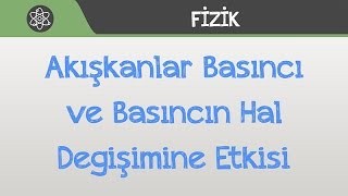 Akışkanlar Basıncı ve Basıncın Hal Değişimine Etkisi [upl. by Eedoj]