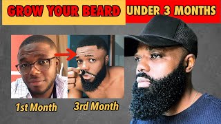 How To Grow A Full Beard In Less Than 3 Months In 2024FULL GUIDES [upl. by Jandy]