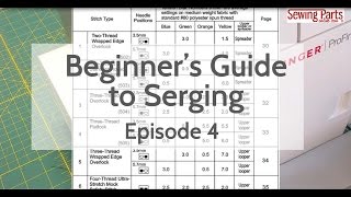 Beginners Guide to Serging Ep 4 Overlock Stitch  Intro to Tension [upl. by Enelrak581]