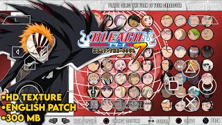 Game Bleach Heat The Soul 7 PPSSPP  HD TexturesEnglish Patch [upl. by Anot]