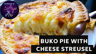 Buko Pie Recipe  Buko Pie with Cheese Streusel  Coconut Pie with Cheese Streusel  Prutaseries [upl. by Aiden]