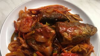 ESCABECHENG ISDA  Easy Recipe  Panlasang Pinoy [upl. by Dnomal572]