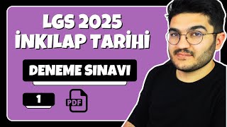 LGS İnkılap Tarihi Deneme Sınavı  LGS 2025 [upl. by Hayyifas196]