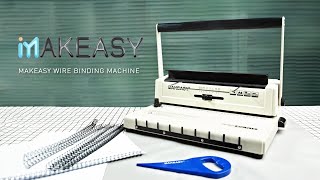 MAKEASY Wire Binding Machine Demo Video [upl. by Valenza]