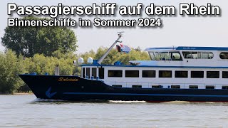 Schiffe auf dem Rhein  Sommer 2024  Binnenschifffahrt [upl. by Fran]