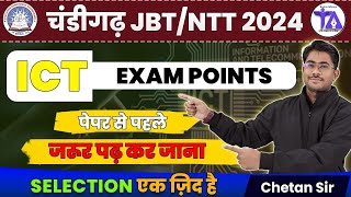 CHANDIGARH JBT amp TGT  ICT IMPORTANT ONE LINERS ICT ONE LINERS FOR CHANDIGARH JBTTGT [upl. by Dnalhsa515]