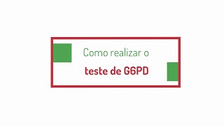 Procedimento G6PD [upl. by Carolyn]