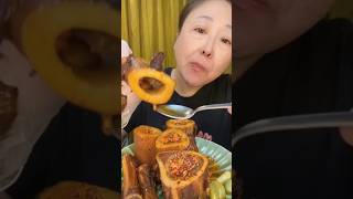 Asian mukbang  bone marrow ang garlic so delicious mukbang asianmukbanger eatingshow [upl. by Semyaj]