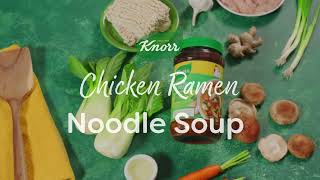 Knorr Chicken Noodle Ramen Soup Recipe [upl. by Manthei]