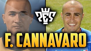 PES 2015  FABIO CANNAVARO FACE  CLASSIC PLAYER [upl. by Ardnaxela]