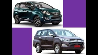 Mahindra Marazzo vs Toyota Innova Crysta Comparison Which is Better [upl. by Lauritz]