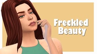 The Sims 4  CAS Freckled Beauty [upl. by Acirrehs]