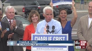 Former Florida GOP Gov Charlie Crist to seek the office again this time as Democrat [upl. by Sarchet]