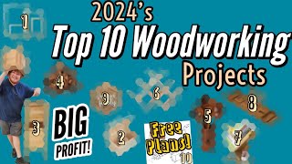 10 Projects That Sell All Year FREE PLANS makemoneywoodworking projectsthatsell woodworking [upl. by Olli]