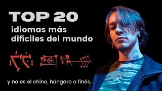 Los 20 idiomas más difíciles de aprender el HÚNGARO FINÉS y CHINO no están en la lista 😱 [upl. by Ulu390]