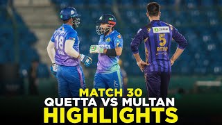 PSL 9  Full Highlights  Quetta Gladiators vs Multan Sultans  Match 30  M2A1A [upl. by Irrab232]