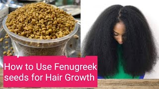 Massive Hair Growth using Fenugreek Seeds  Hair Growth Tips  LynCaren [upl. by Adnah]