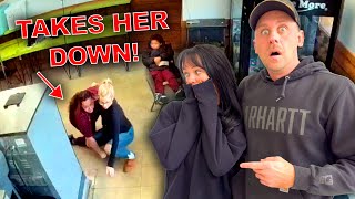 DISGUSTING Lady Gets Mad and Takes Rachael To The Ground SO MUCH DRAMA [upl. by Ellenig]