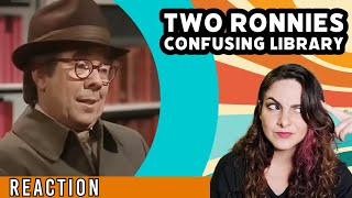 THE TWO RONNIES  The Confusing Library  REACTION [upl. by Ennayllek]