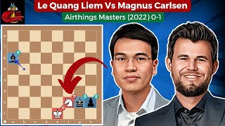 Le Quang liem Vs Magnus Carlsen • Airthings Masters 2022 [upl. by Appleby]