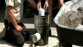 Concrete Rocket Stove Finalavi [upl. by Tore505]