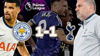 WASTEFUL SPURS  LEICESTER CITY 1 vs TOTTENHAM 1 [upl. by Adnale]