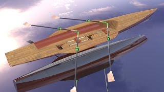 Sailing rowing camping boat [upl. by Erlin417]