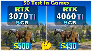 RTX 3070 Ti vs RTX 4060 Ti  Test in 50 games at 1080P max settings [upl. by Bonn]