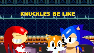 Knuckles be like Sprite Animation Remake [upl. by Ahsikit]