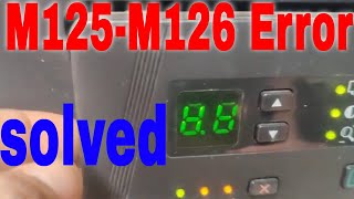 How to fix HP LaserJet Pro MFP M125M126 series error 88 cant print scan copy control panel replace [upl. by Willumsen]