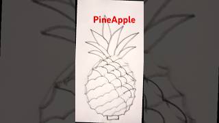 How to art a pineapple drawing trending art artwork easydrawing artampdrawing [upl. by Mcneil]