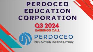 Perdoceo Education PRDO Q3 2024 Earnings Call [upl. by Oetsira]