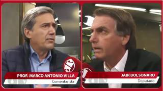 Jair Bolsonaro defende a ditadura militar e Marco Antonio Villa o esmaga [upl. by Akinar]