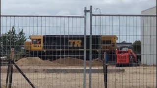 DC 4853 with Works Train approaching Ruffell road crossing Hamilton NIMT  No Sound [upl. by Anippesuig]